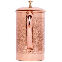 Just Copper Embossed Copper Jug 